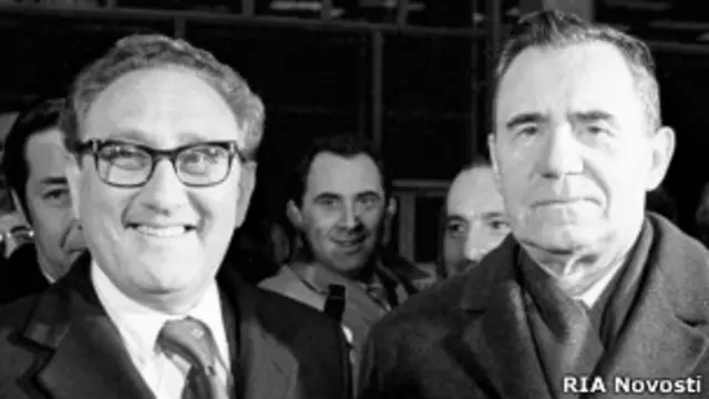 Генри Киссинджер и Андрей Громыко