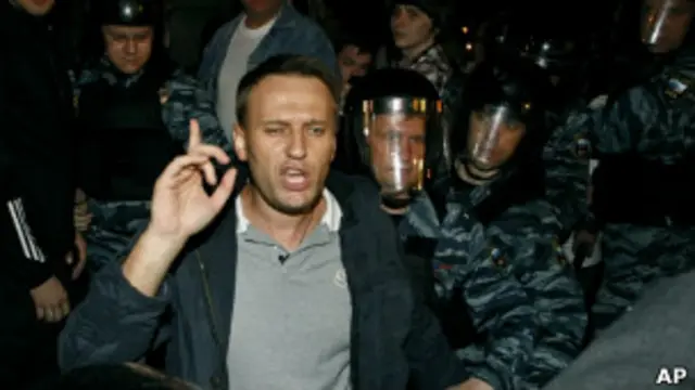 Алексей Навальный на митинге