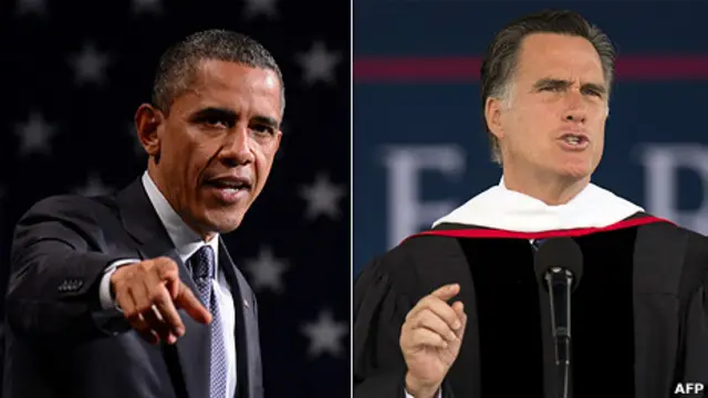 Hai ông Barack Obama và Mitt Romney