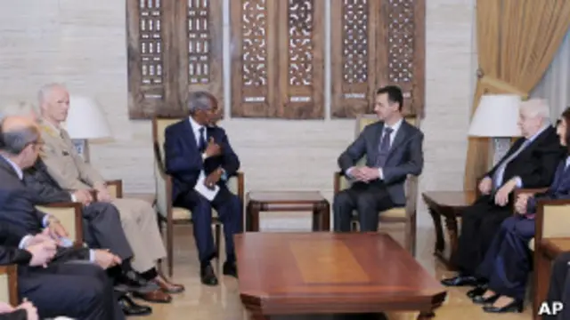 کوفی عنان و اسد