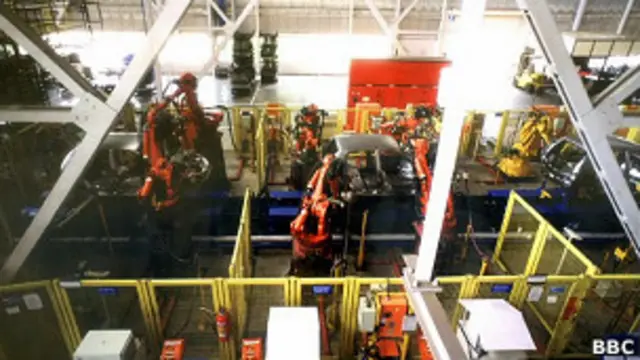 भारत में कार कंपनी फ़ोर्ड का कारखाना.