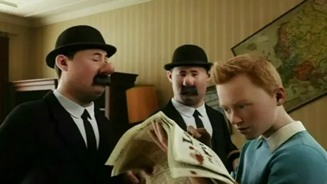 டிண்டின் கதாபாத்திரம் நகைச்சுவையுடன் சாகசம் செய்யும் ஒரு பாத்திரமாக உருவாக்கப்பட்டிருந்தது.