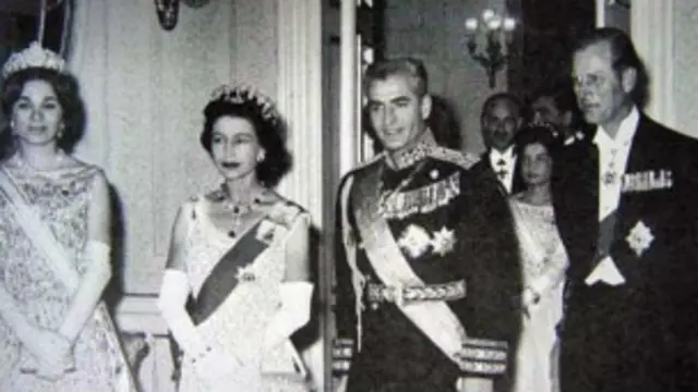 ملکه الیزابت و محمدرضاشاه