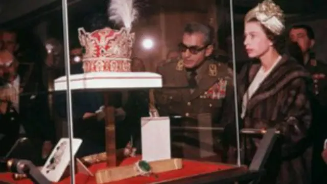 ملکه الیزابت و محمدرضاشاه