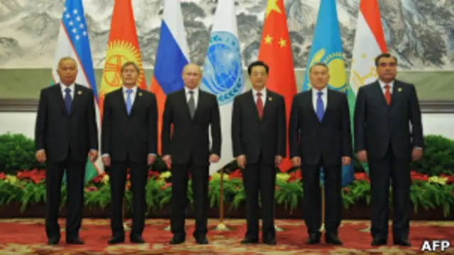 上海合作组织成员国领导人（06/06/2012）
