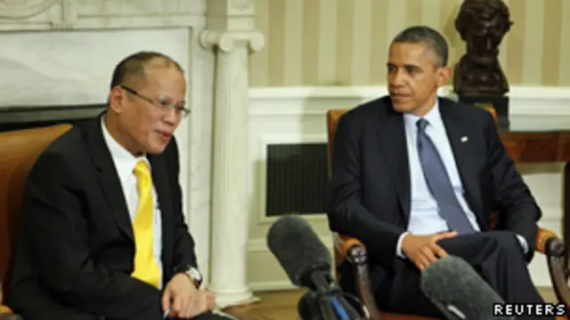 Hồi 6/2012, ông Obama đã tiếp đón Tổng thống Aquino tại Tòa Bạch ốc