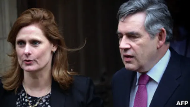 Экс-премьер Великобритании Гордон Браун с супругой