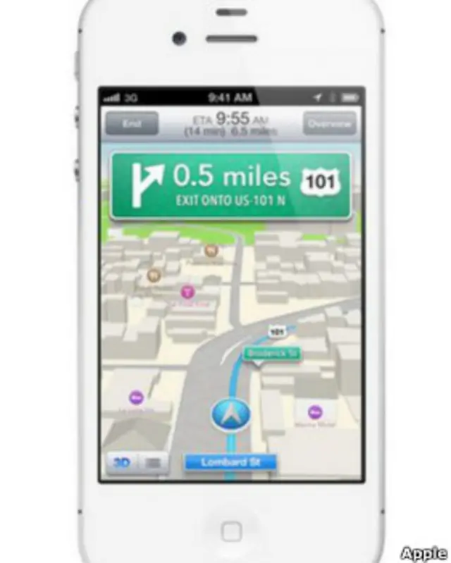 iphone mapa