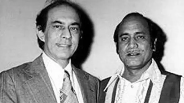 غزل کے دو گائیک: طلعت محمود کے ساتھ ایک یادگار تصویر 