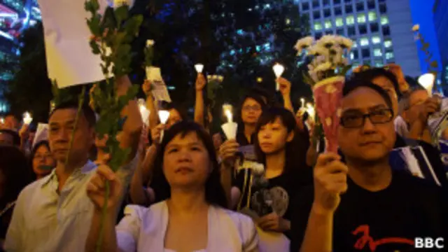 悼念八九民運人士李旺陽「頭七」晚會