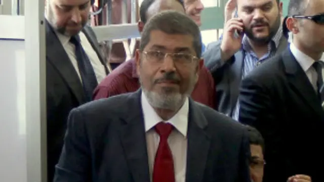 राष्ट्रपति पद के लिए मुस्लिम ब्रदरहुड के उम्मीदवार हैं मोहम्मद मुरसी 