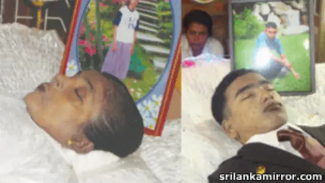 The woman and young man killed in the shooting (photo: Sri Lanka Mirror)