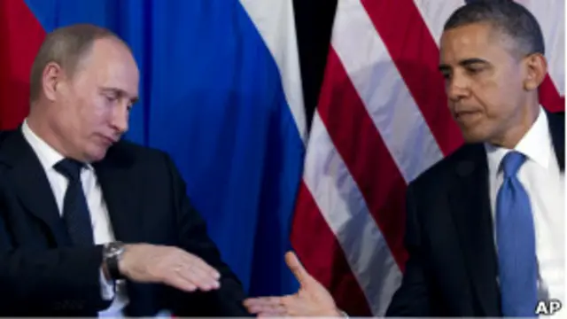 Володимир Путін та Барак Обама