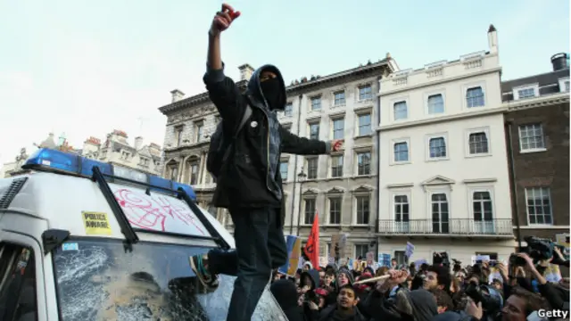 Unjuk rasa di London