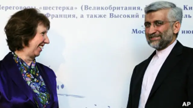 کاترین اشتون و سعید جلیلی