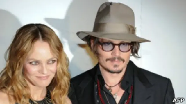 Актеры Джонни Депп и Ванесса Паради перед расставанием
