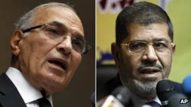 اخوان المسلمین کے محمد مرسی اور سابق وزیرِ اعظم احمد شفیق مصر میں صدارتی امیدوار ہیں۔