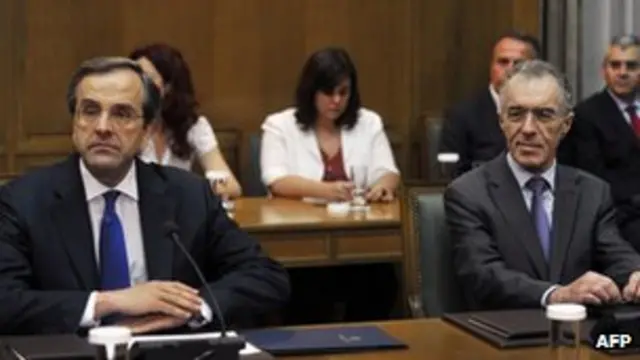 希臘新總理薩馬拉斯和新財長拉帕諾斯