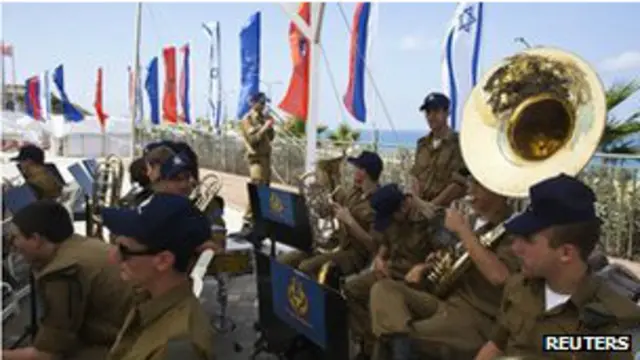 Binh lính Israel đón Tổng thống Putin của Nga