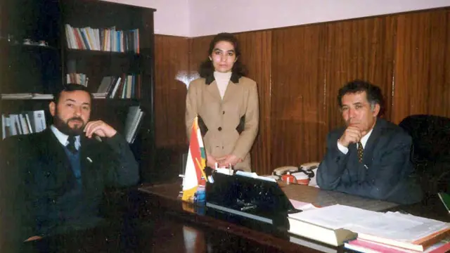 ابراهیم عثماناف و محمدشریف همتزاده. سال ۲۰۰۰. آغاز همکاریهای سیاسی جانبها - هر دو عضو پارلمان هستند.