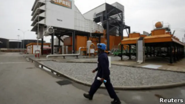 Compañía eléctrica en Costa de Marfil