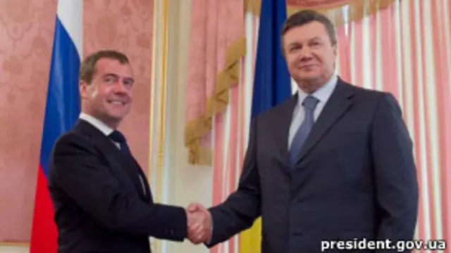 Дмитро Медведєв і Віктор Янукович