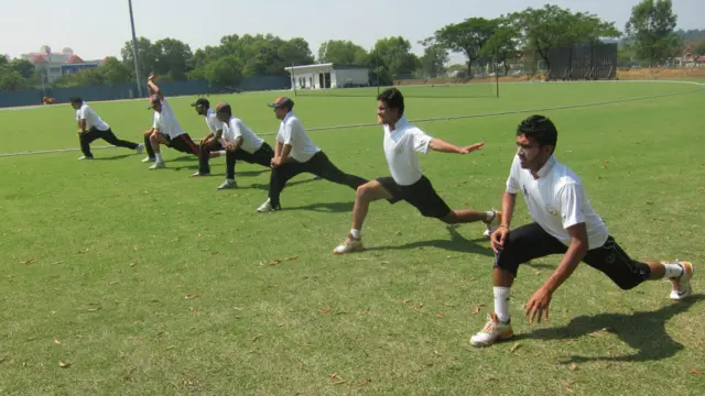 افغان لوبغاړي هرې لوبې ته ښه تمرين کوي او نه غواړي چې له فزيکي پلوه کمزورې وبرېښي