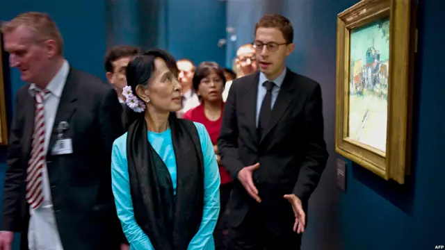 Aung San Suu Kyi in Paris