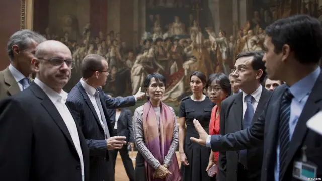 Aung San Suu Kyi in Paris