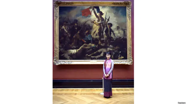 Aung San Suu Kyi in Paris