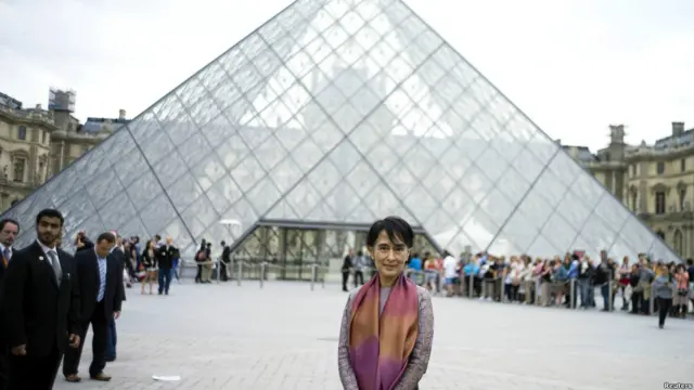 Aung San Suu Kyi in Paris