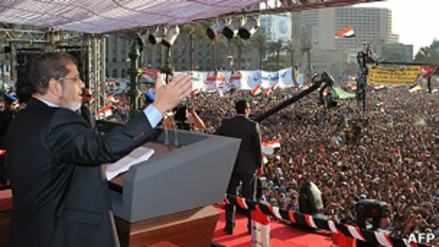 محمد مرسی، اولین رئیس‌جمهوری مصر پس از سی سال حکومت حسنی مبارک