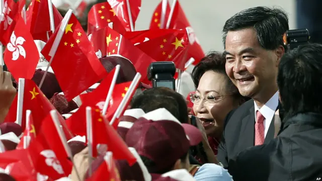 香港主权移交15周年，有庆祝活动也有抗议的声音。