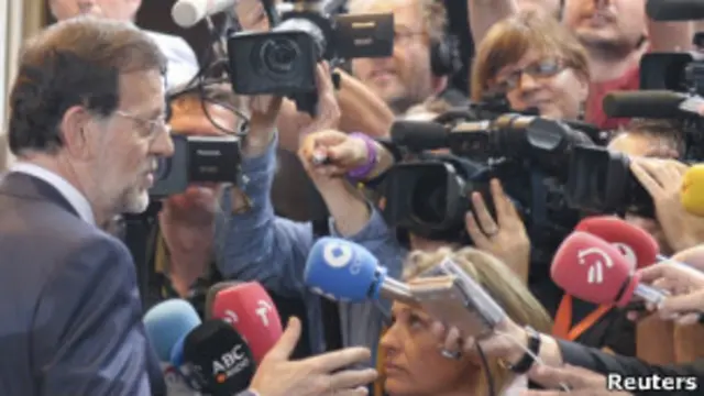 Mariano Rajoy, em conferência da UE