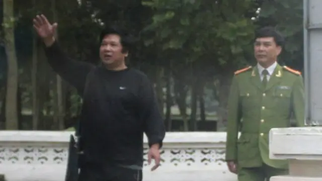 Ông Cù Huy Hà Vũ tại trại giam ở Thanh Hóa hồi năm 2012