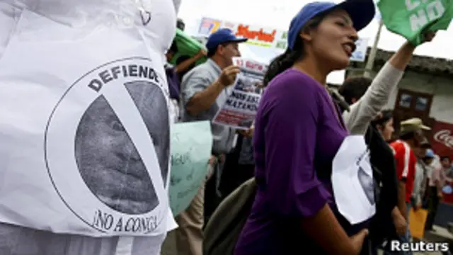 Protesta contra Newmont