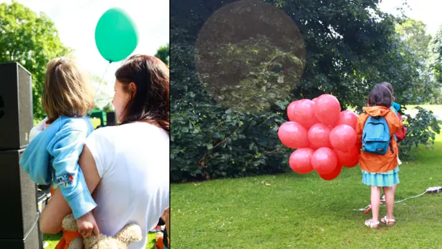 主办方花了一些心思在儿童观众身上，在场的每个小观众都可以领到免费的气球。 