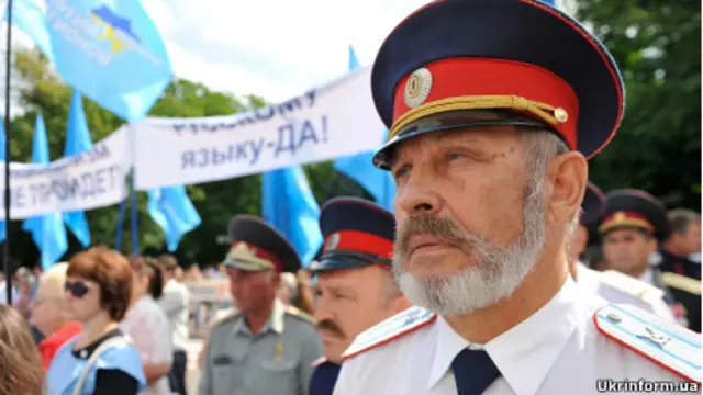 Луганськ, акція на захист російської мови 