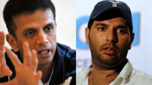 راہل ڈراوڈ اور یووراج سنگھ