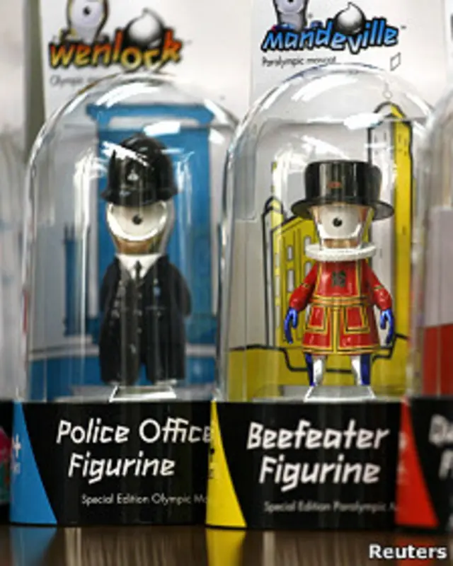 Estatuillas de las mascotas de Londres 2012