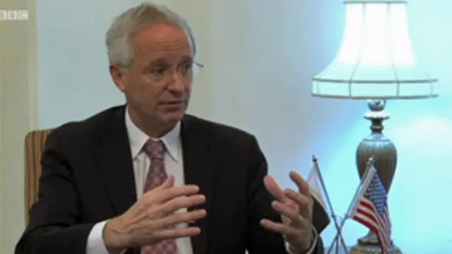 سبکدوش ہونے والے امریکی سفیر کمیرون منٹر نے چھبیس اکتوبر سال دو ہزار دس میں اپنی ذمہ داریاں سنبھالی تھیں