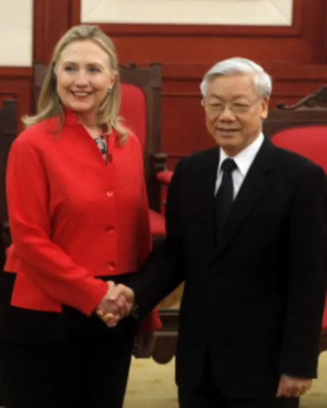 Bà Hillary Clinton ở Hà Nội ngày 0/7/2012