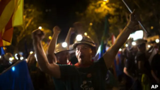 Протесты шахетров в Мадриде