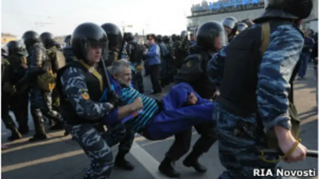 Арест участника Марша миллионов