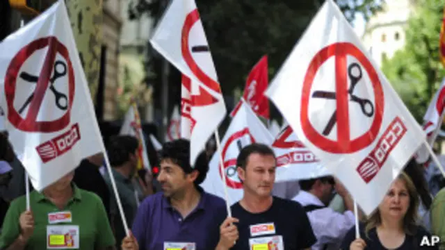 Los recortes del gobierno español han sido respondidos con multitud de manifestaciones.