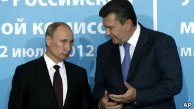 Путин и Янукович в Ялте