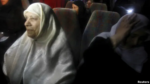 Keluarga tahanan Palestina