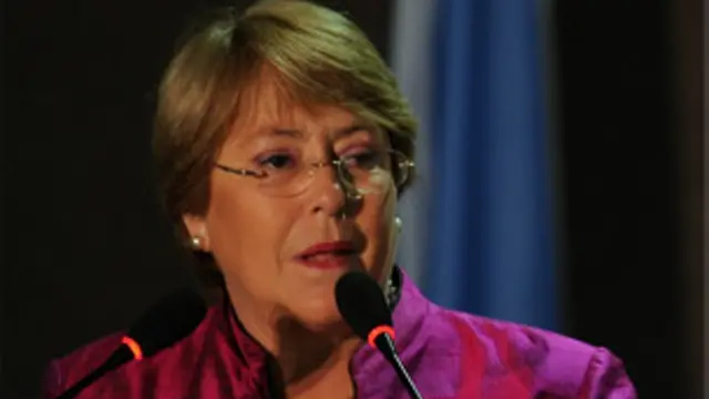 تشير استطلاعات الرأي إلى ان باشيليت لديها فرصة كبيرة للفوز.