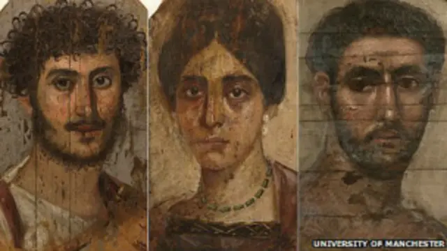 وجوه لمصريين قدماء