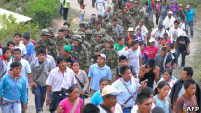 Marcha de campesinos colombianos